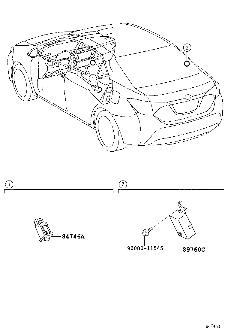 89760-02040 RECEIVER ASSY, TIRE PRESSURE MONITOR product image