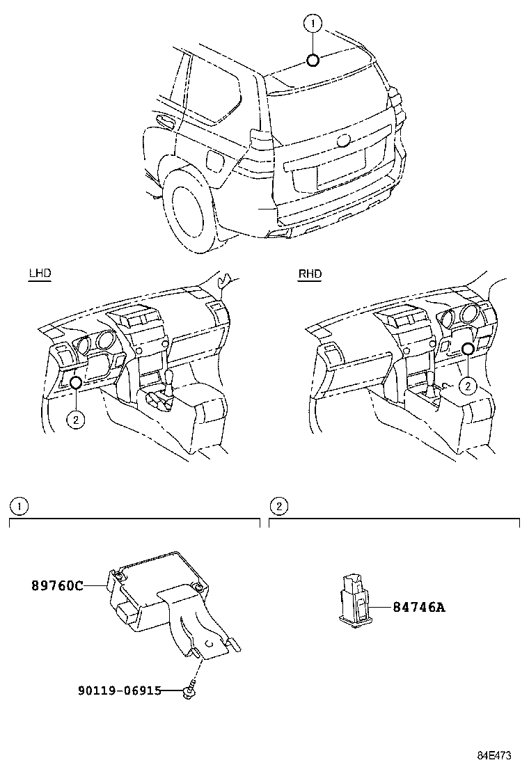 89760-60140 RECEIVER ASSY, TIRE PRESSURE MONITOR product image