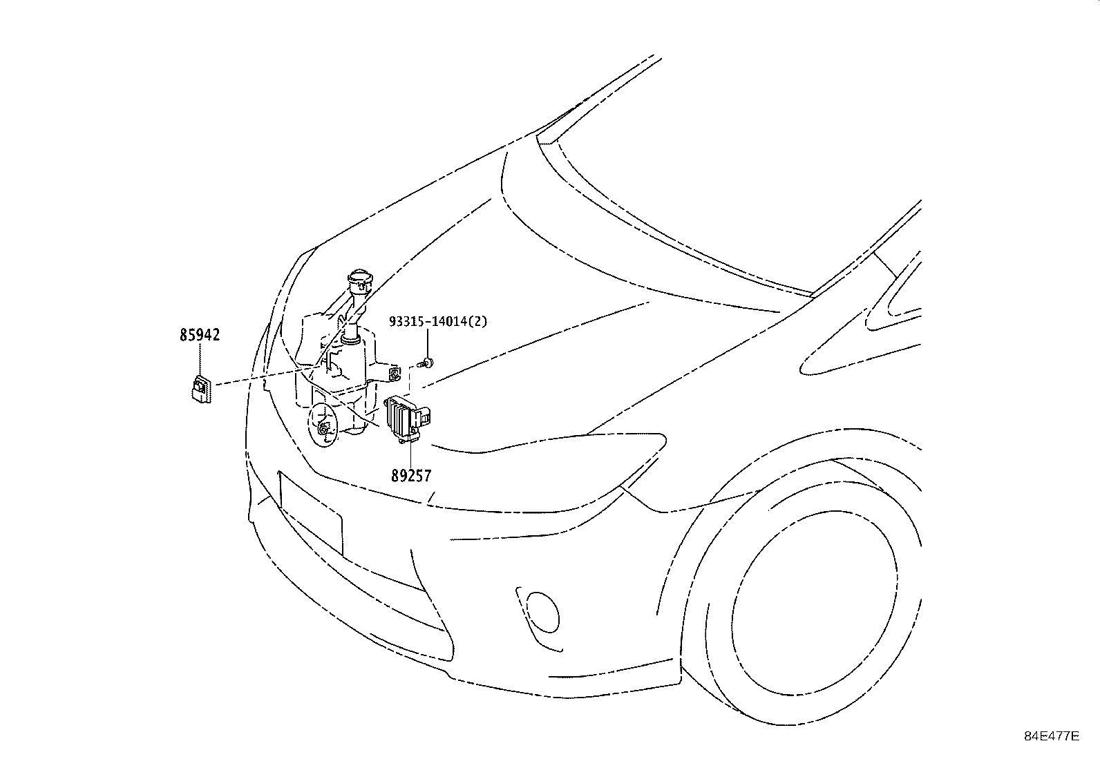 84140-75010 SWITCH ASSY, HEADLAMP DIMMER product image