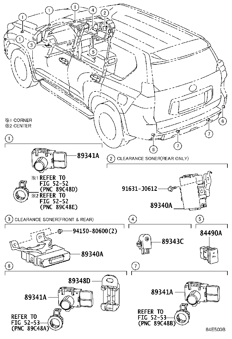 89340-60030 COMPUTER ASSY, CLEARANCE WARNING product image