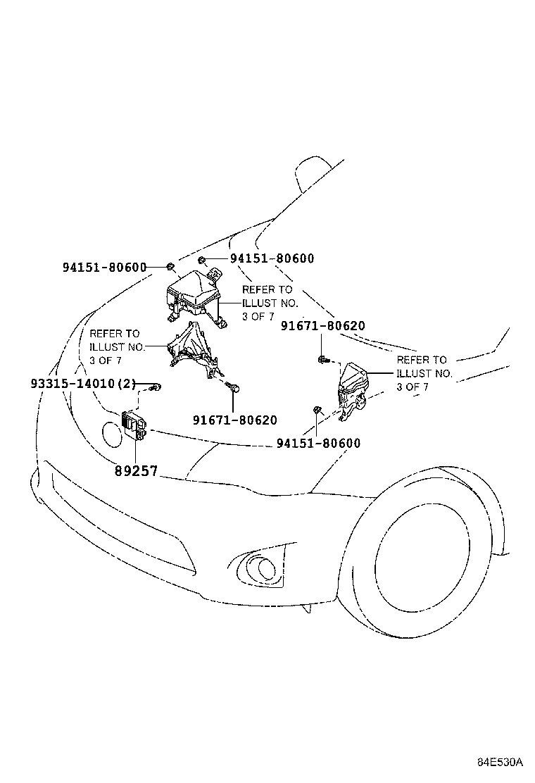 81850-12290 LAMP ASSY, INDICATOR product image