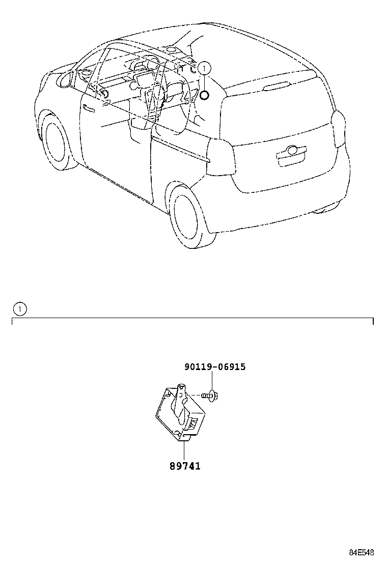 899A0-52090 ANTENNA ASSY, INDOOR ELECTRICAL KEY, NO.3 product image