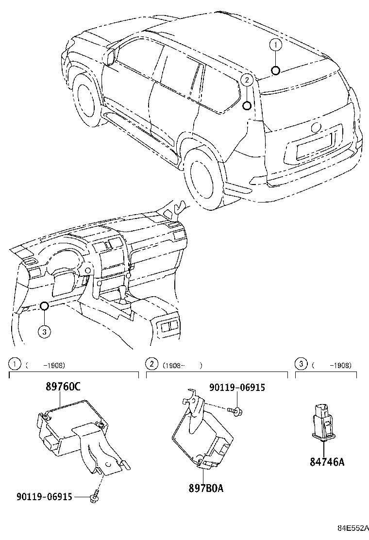 897B0-60210 RECEIVER ASSY, ELECTRICAL KEY & TPMS product image