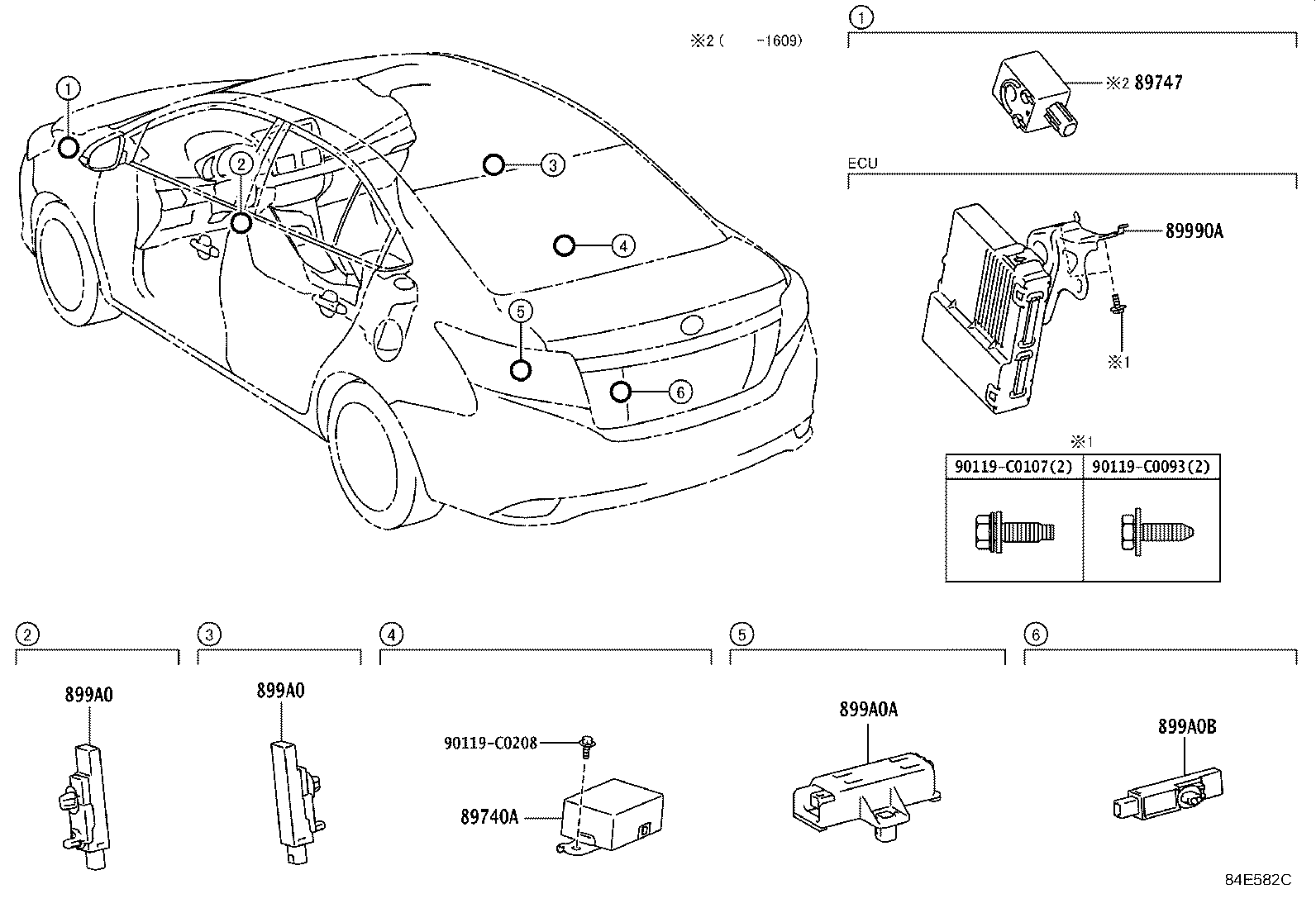 899A0-0D070 ANTENNA ASSY, INDOOR ELECTRICAL KEY, NO.3 product image