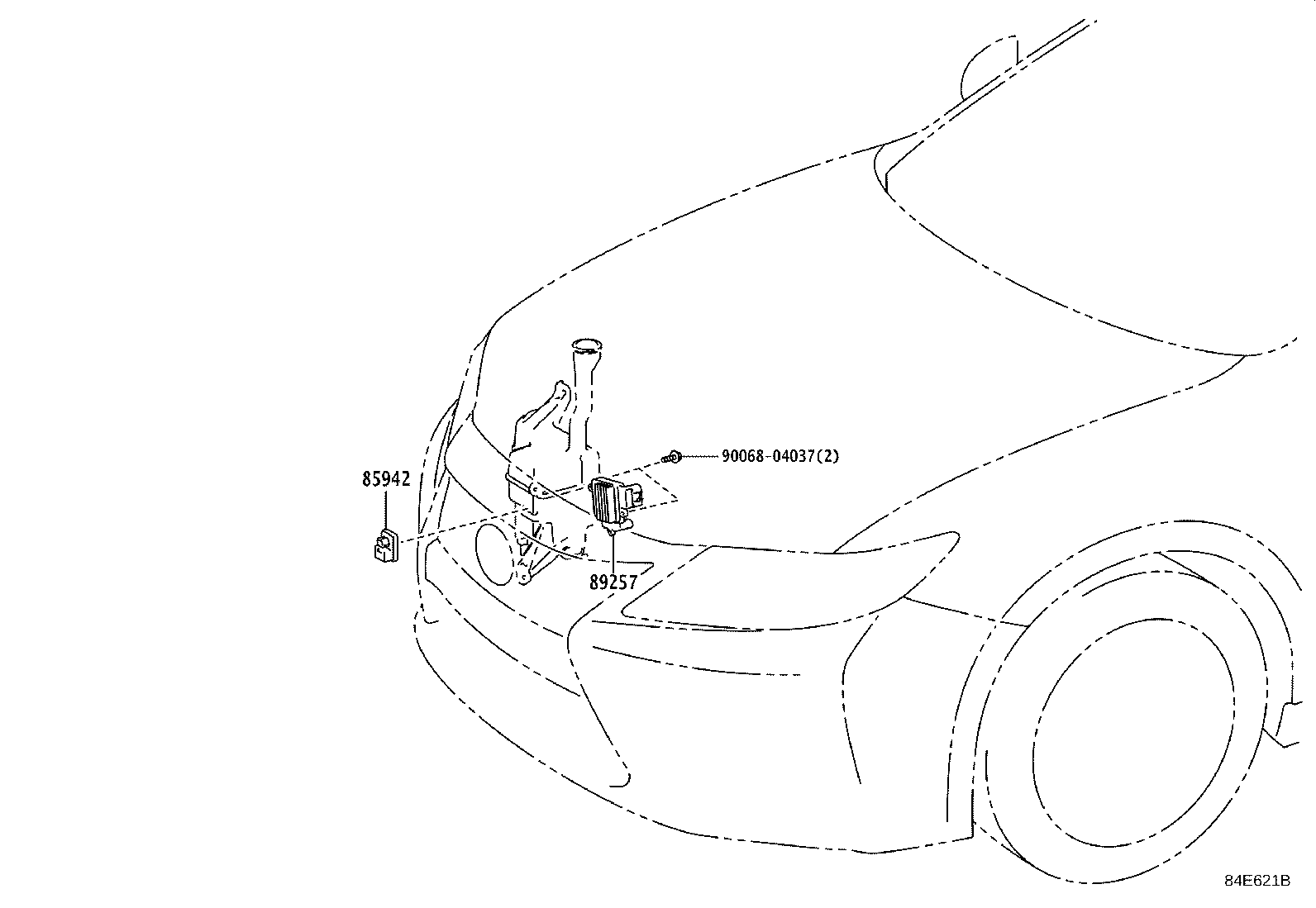 84152-48031 SWITCH, HEADLAMP LEVELING product image