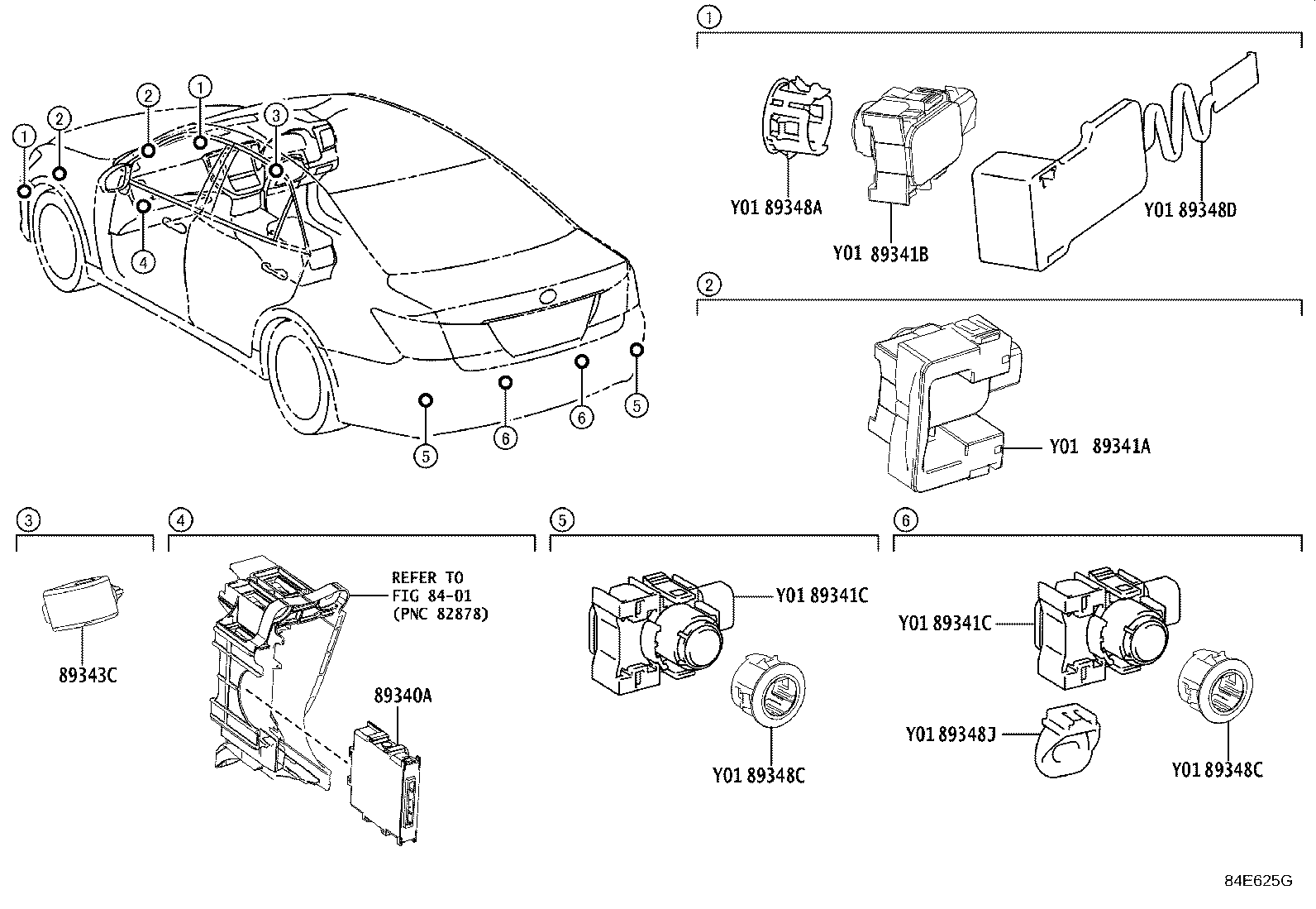 89340-30060 COMPUTER ASSY, CLEARANCE WARNING product image