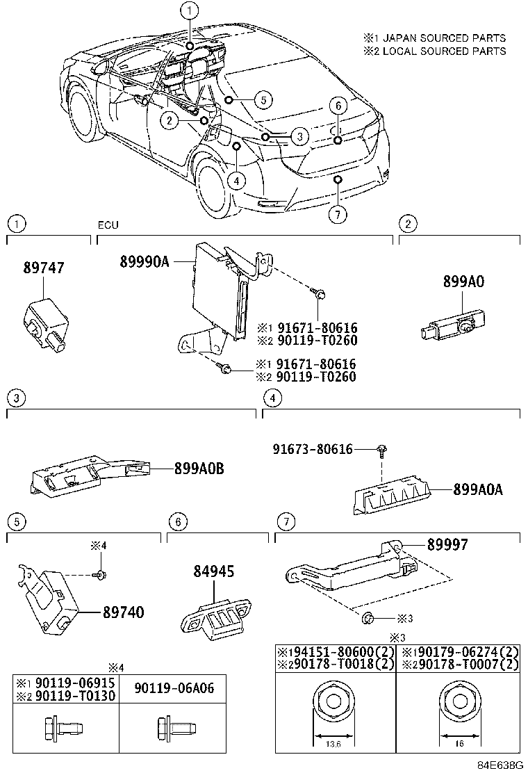 899A0-02090 ANTENNA ASSY, INDOOR ELECTRICAL KEY, NO.3 product image