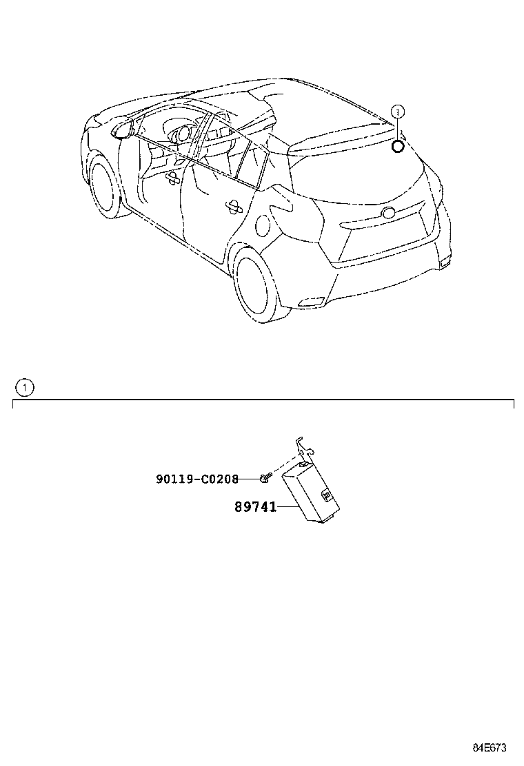 89741-0D191 RECEIVER, DOOR CONTROL product image