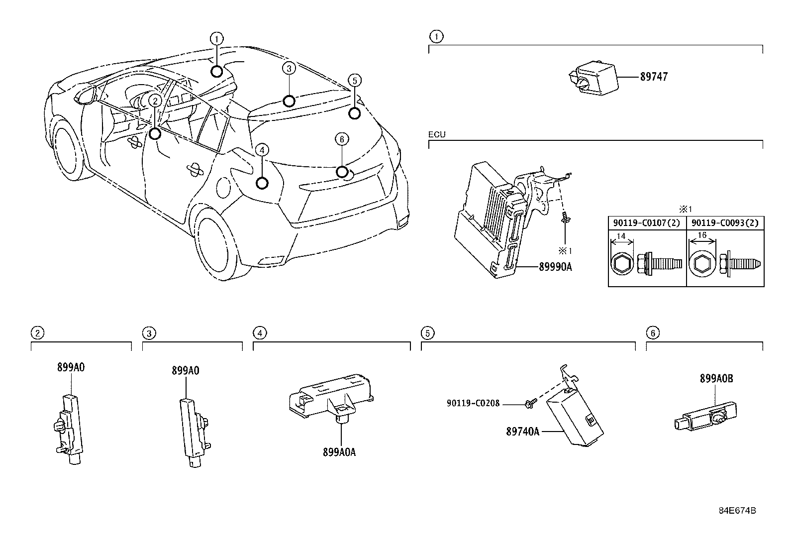 89741-0D191 RECEIVER, DOOR CONTROL product image