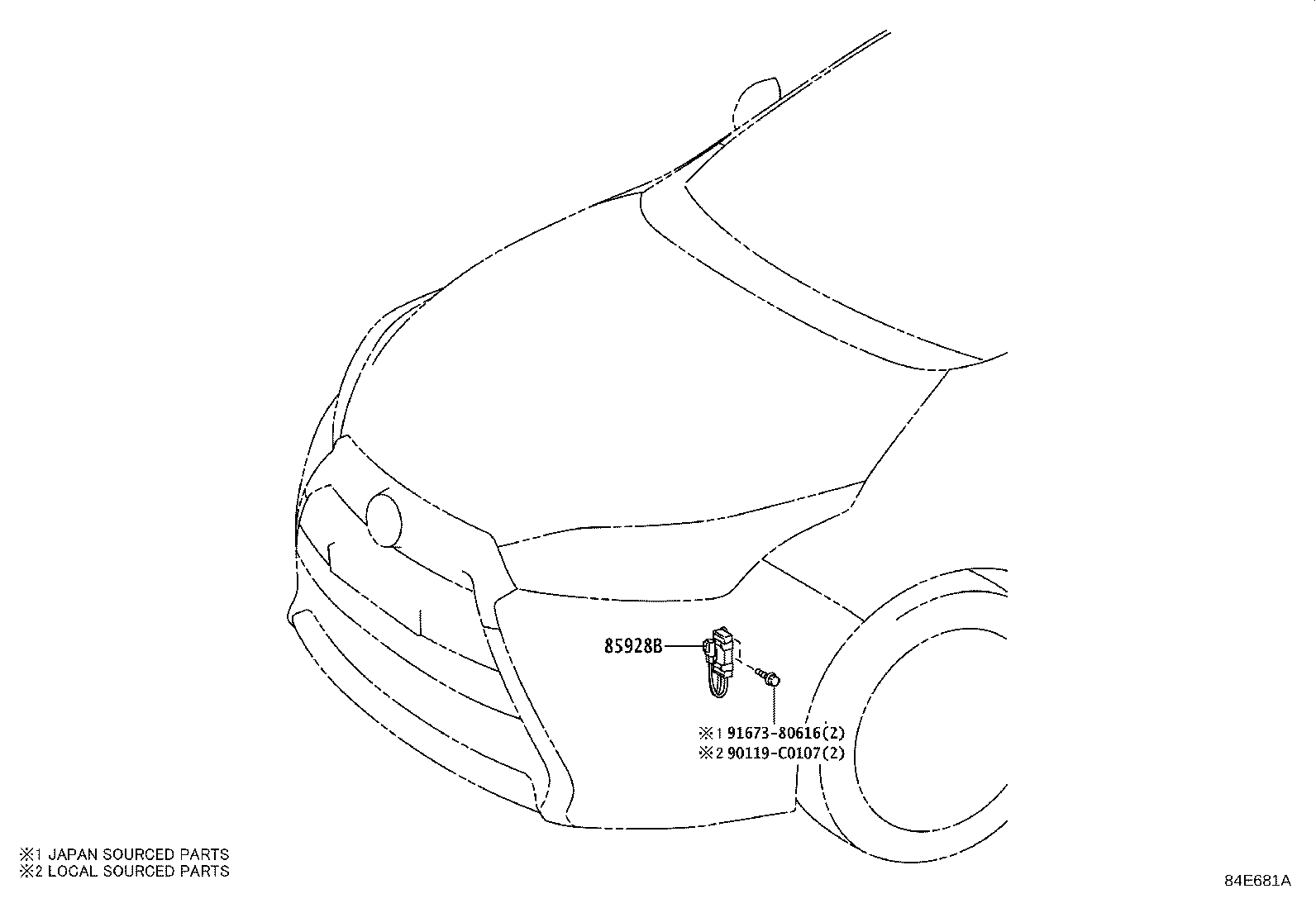 28859-0V010 HOLDER, BATTERY CURRENT SENSOR product image