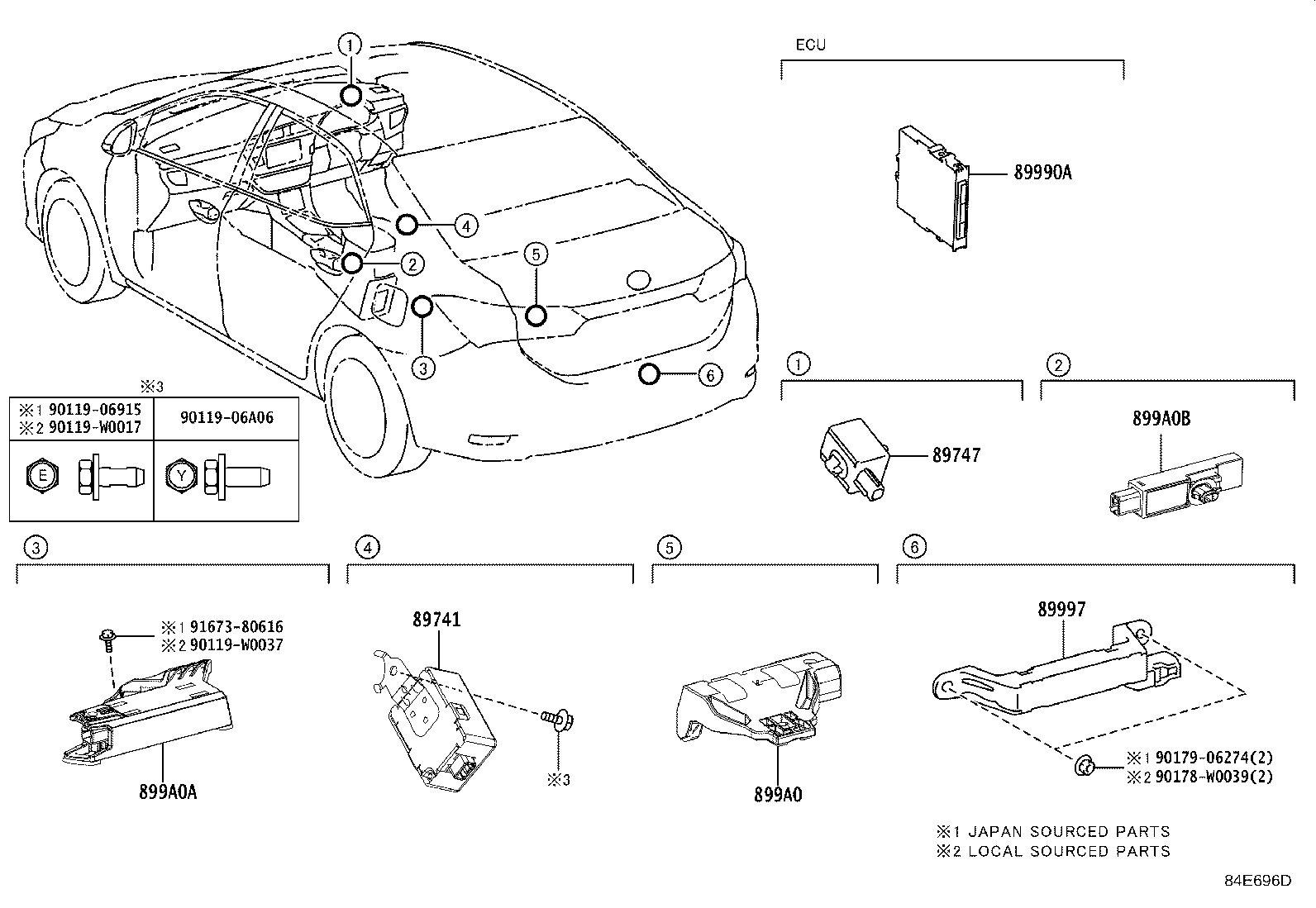 89740-02131 RECEIVER, DOOR CONTROL product image
