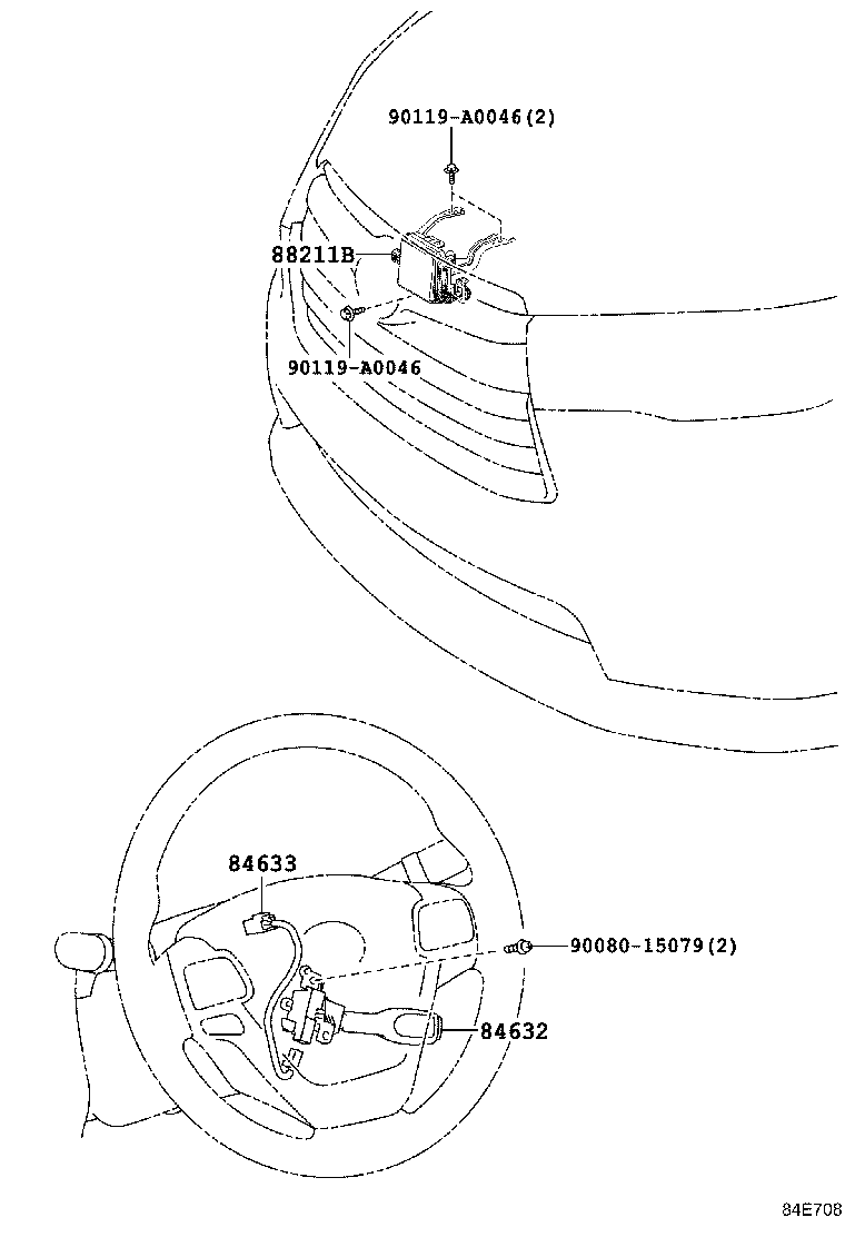 84632-0R030 SWITCH, CRUISE CONTROL MAIN product image