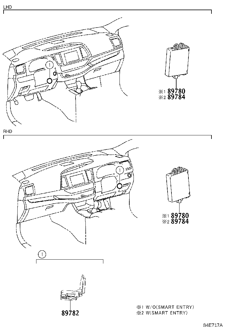 89780-0E080 COMPUTER ASSY, TRANSPONDER KEY product image