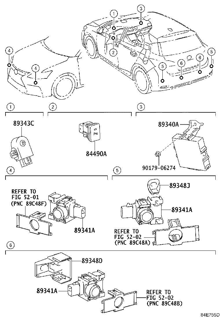 89340-76010 COMPUTER ASSY, CLEARANCE WARNING product image