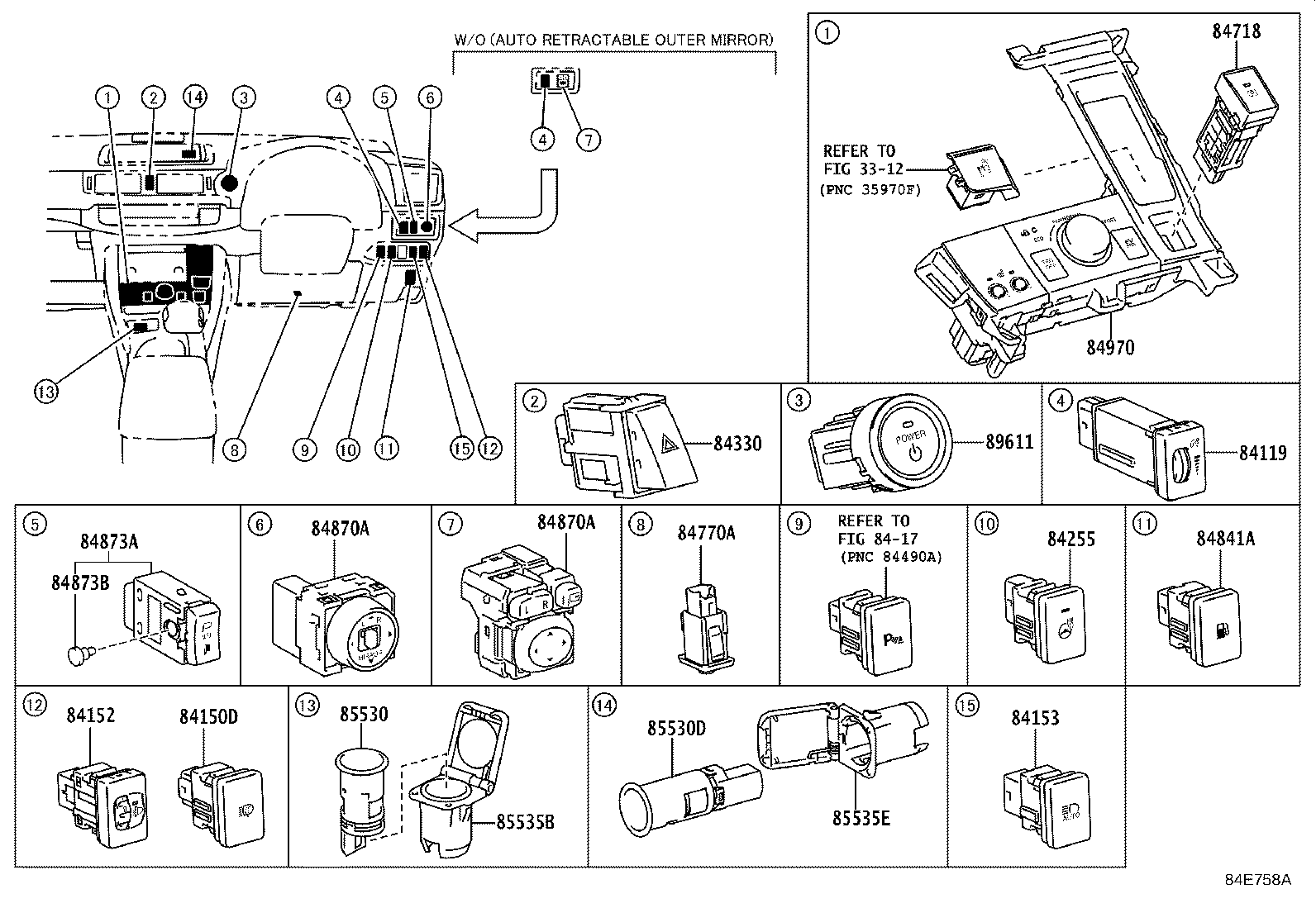 82730-76023 BLOCK ASSY, INSTRUMENT PANEL JUNCTION product image