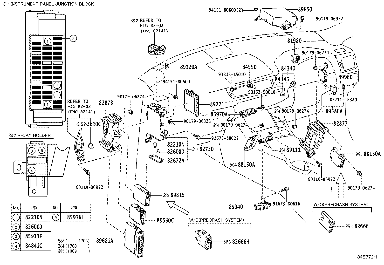 82730-76023 BLOCK ASSY, INSTRUMENT PANEL JUNCTION product image