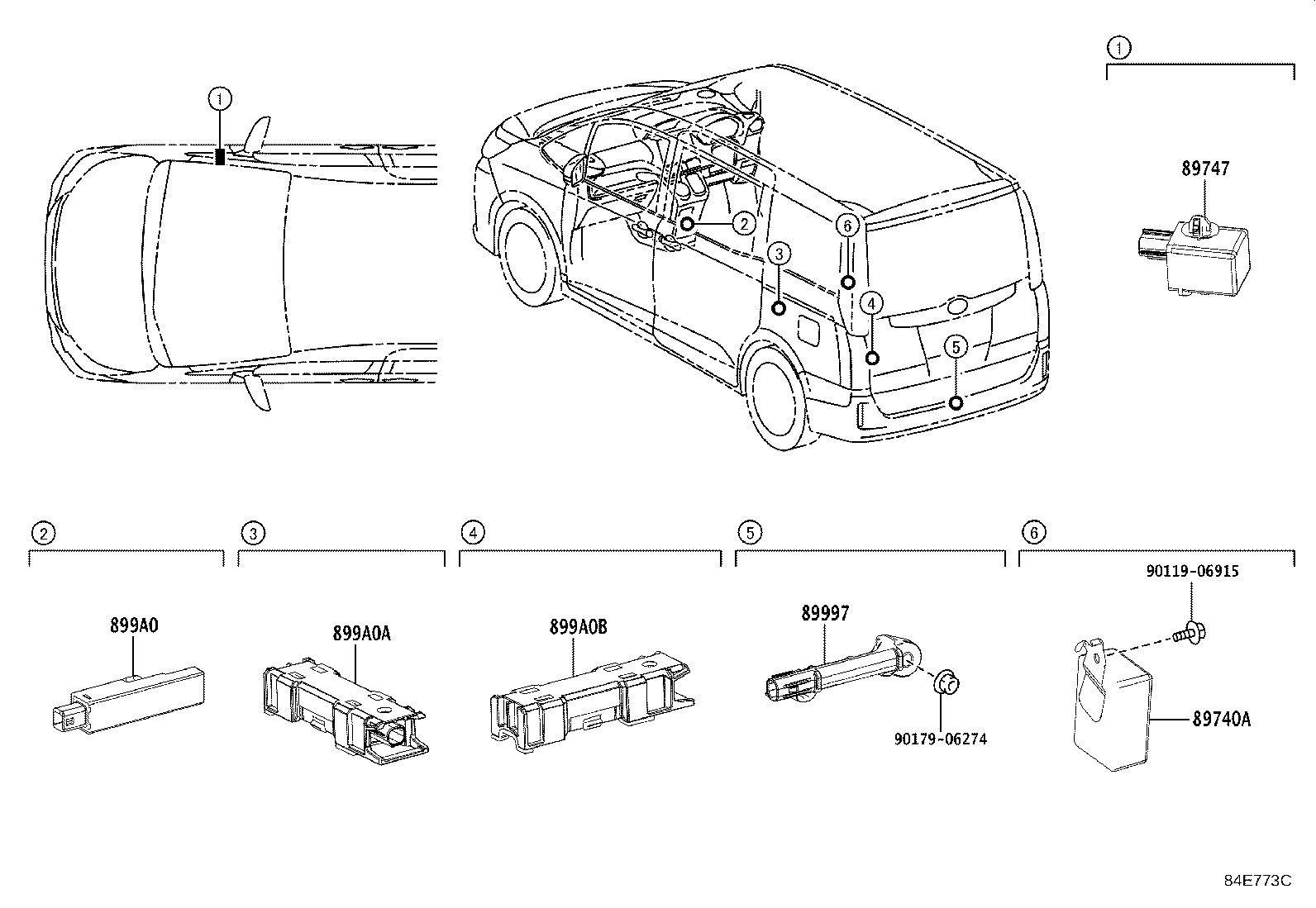 89741-28310 RECEIVER, DOOR CONTROL product image