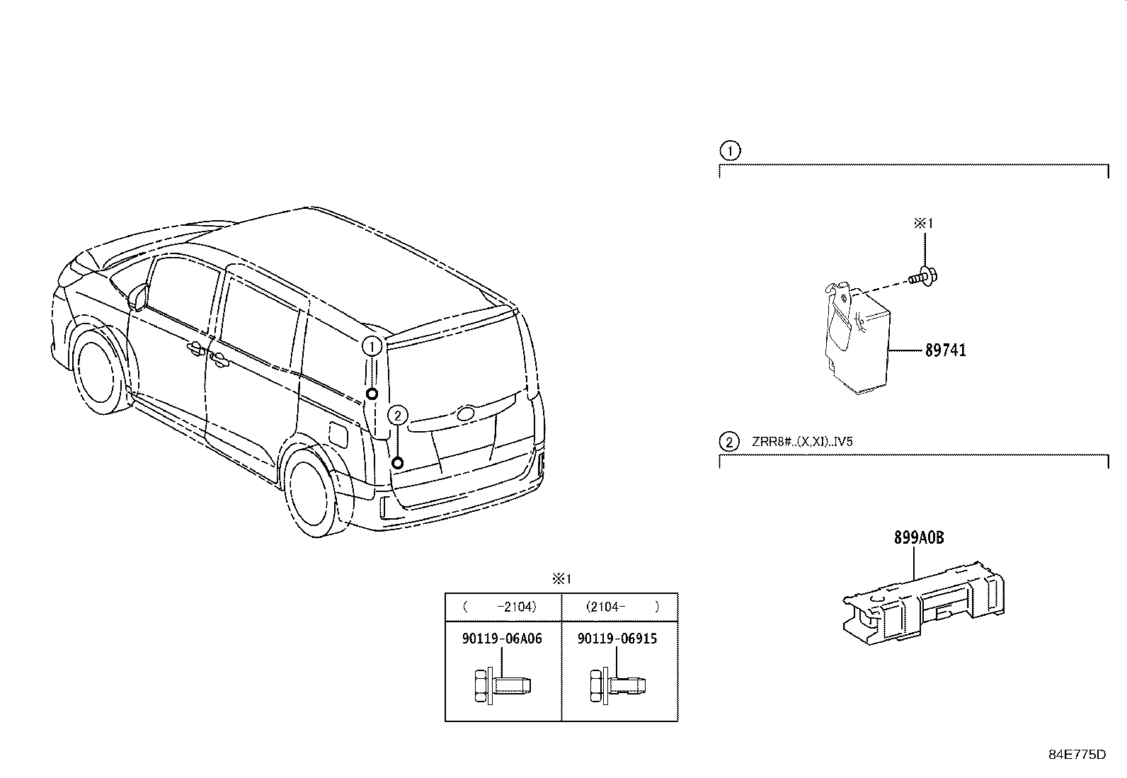 89741-28310 RECEIVER, DOOR CONTROL product image