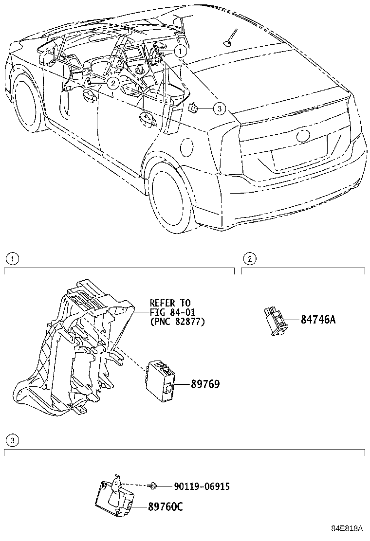 89760-47030 RECEIVER ASSY, TIRE PRESSURE MONITOR product image