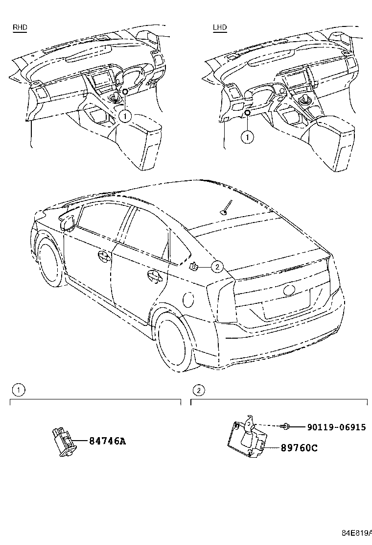 89760-47060 RECEIVER ASSY, TIRE PRESSURE MONITOR product image