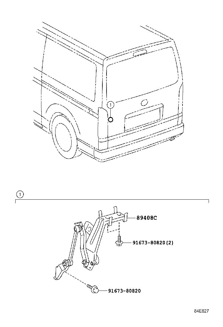 89408-26010 SENSOR SUB-ASSY, HEIGHT CONTROL, REAR LH product image