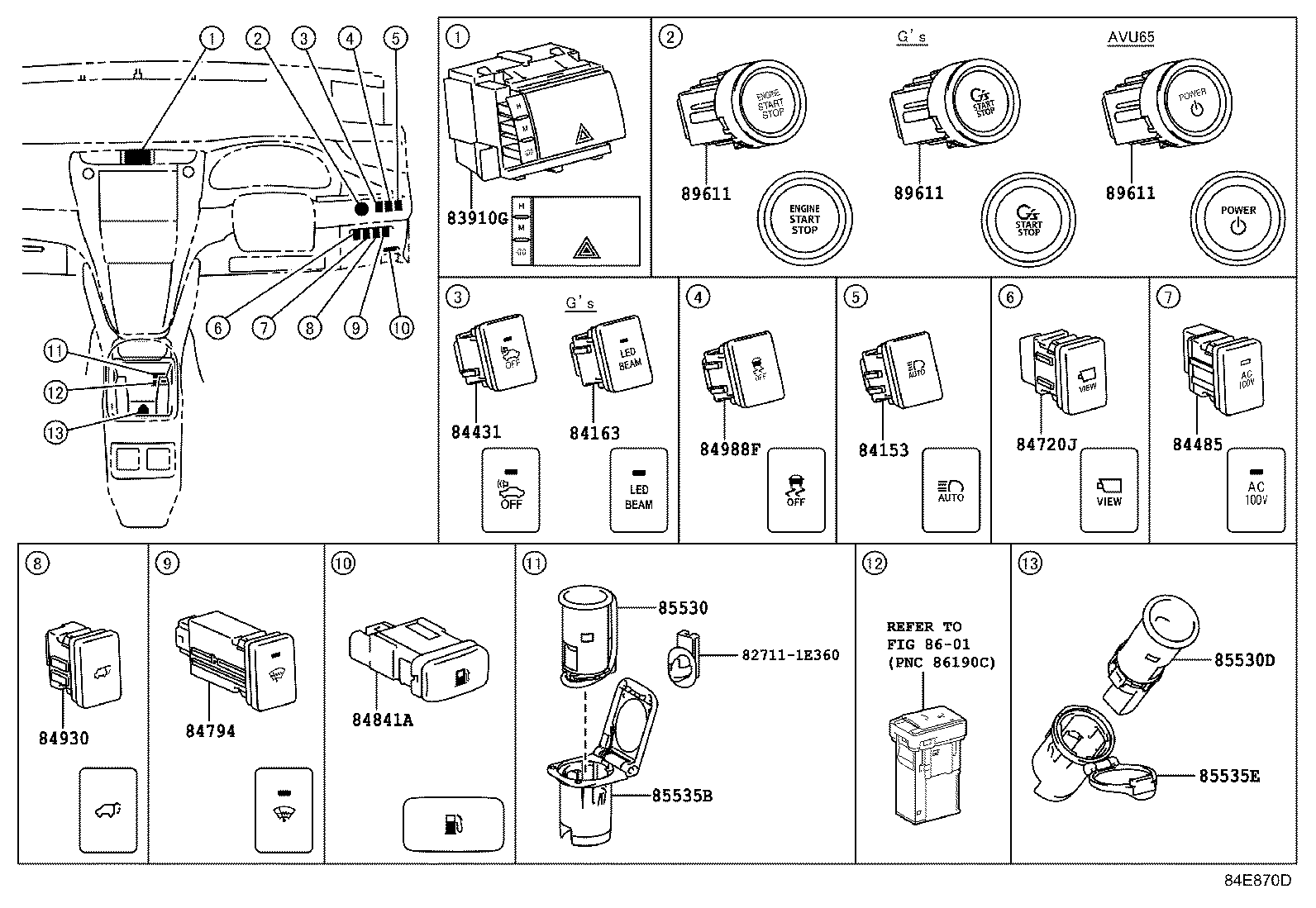 82610-48030 BLOCK ASSY, FUSE product image