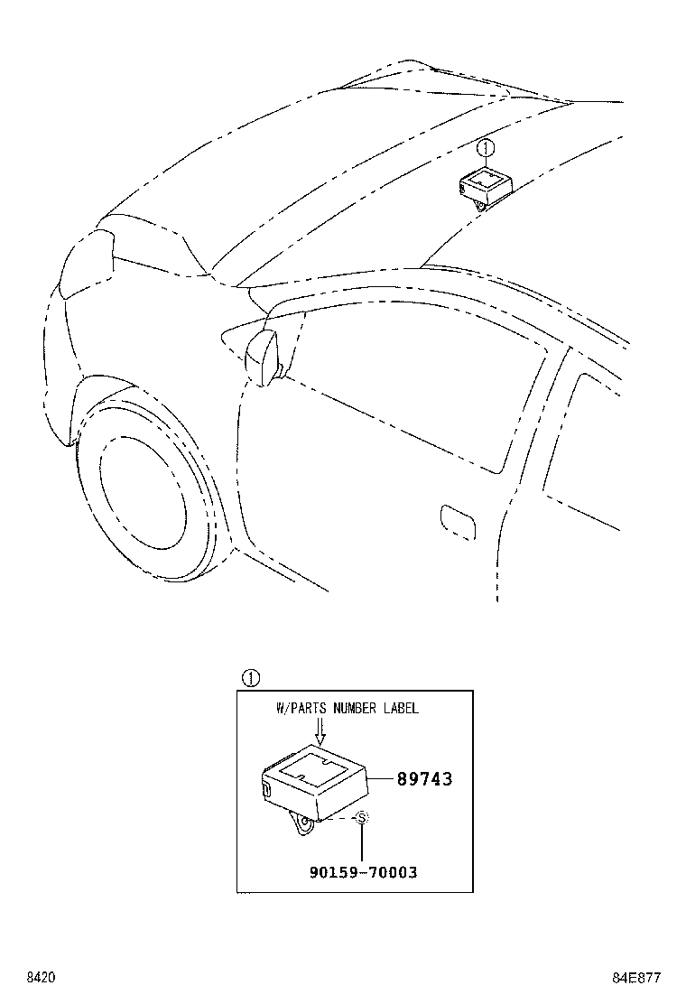 89997-B2430 ANTENNA, ELECTRICAL KEY, NO.2 product image