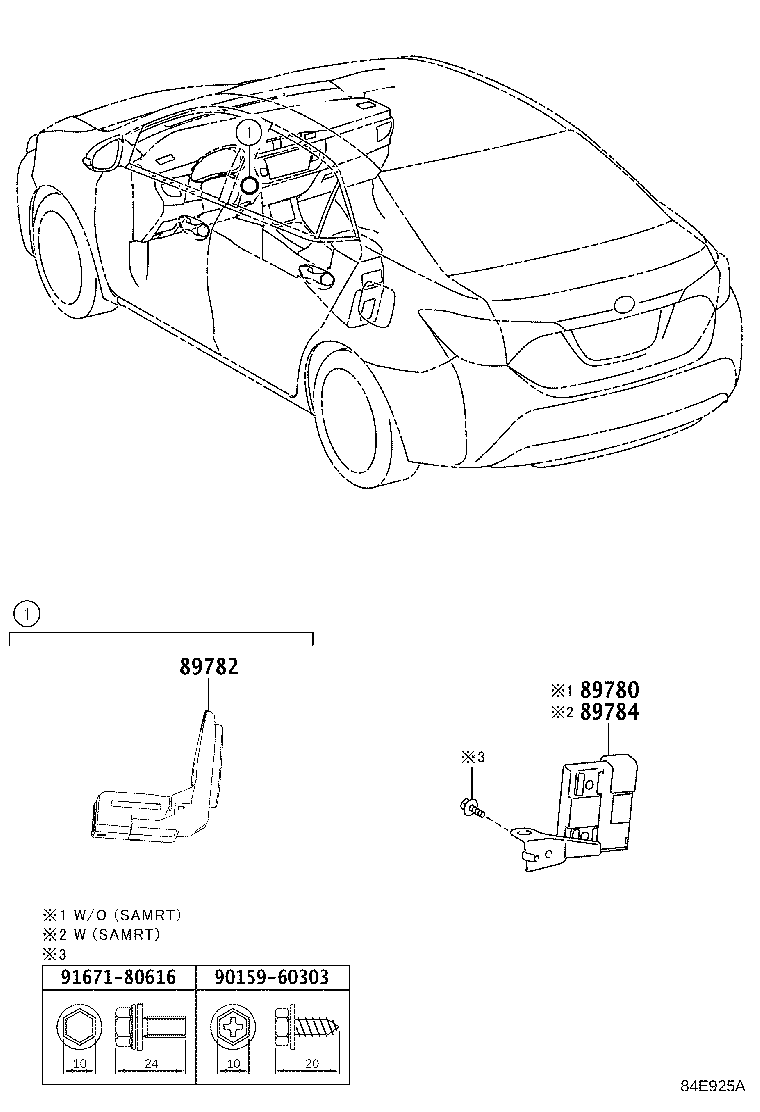 89780-42192 COMPUTER ASSY, TRANSPONDER KEY product image