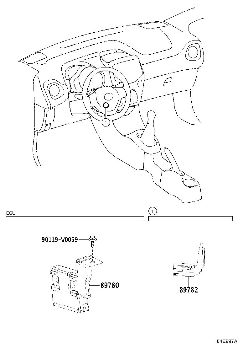 89780-0H040 COMPUTER ASSY, TRANSPONDER KEY product image