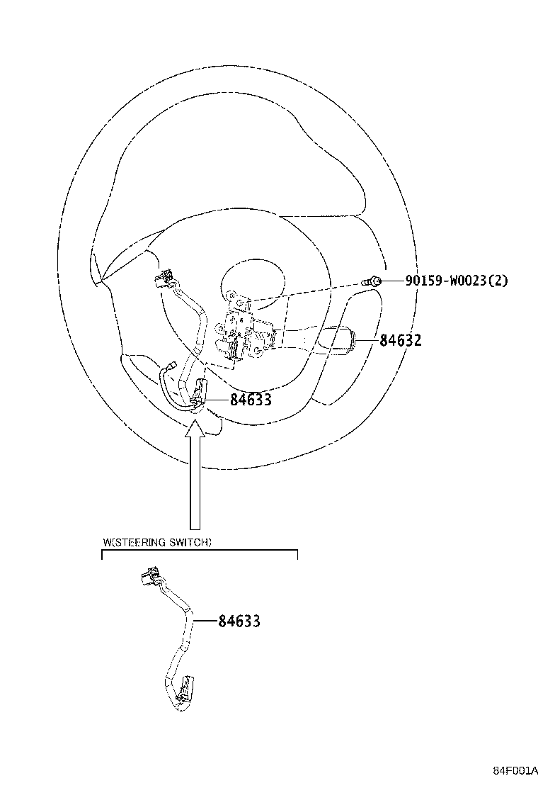 84633-05020 WIRE, CRUISE CONTROL SWITCH product image