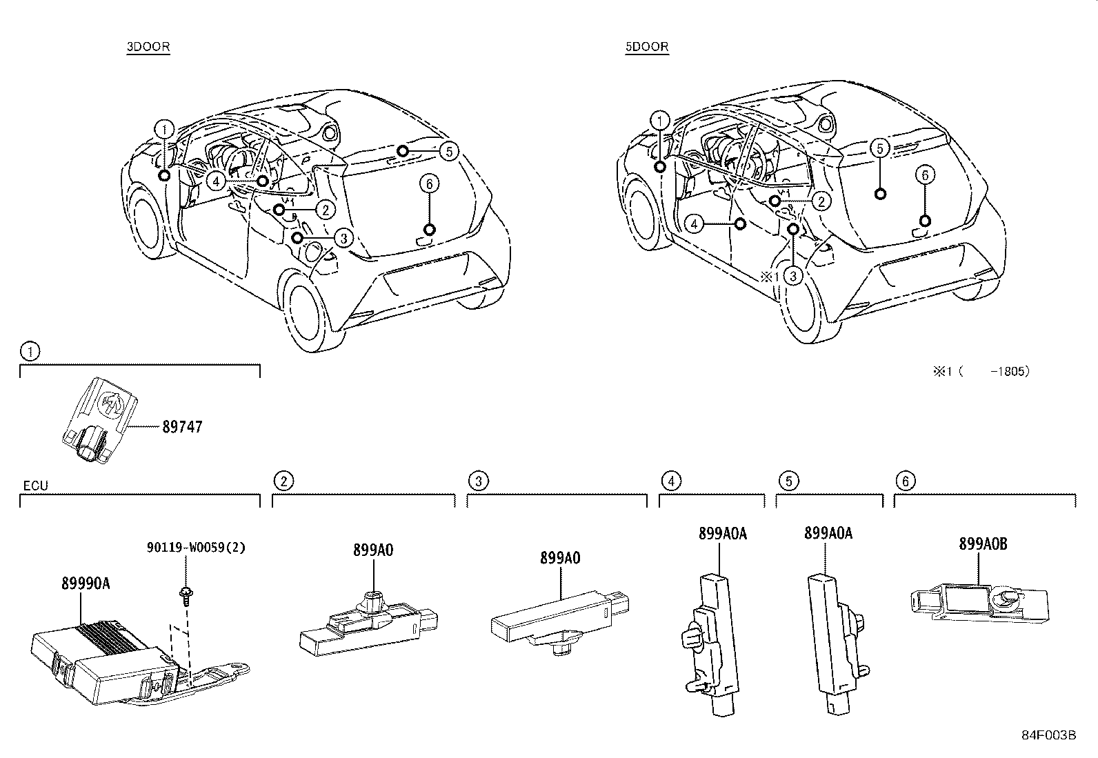 89740-0H040 COMPUTER ASSY, DOOR CONTROL W/RECEIVER product image