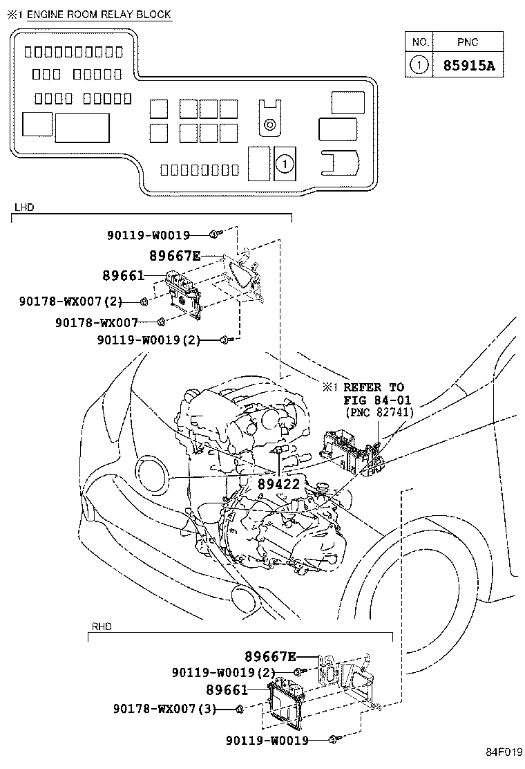 89661-0H390 COMPUTER, ENGINE CONTROL product image