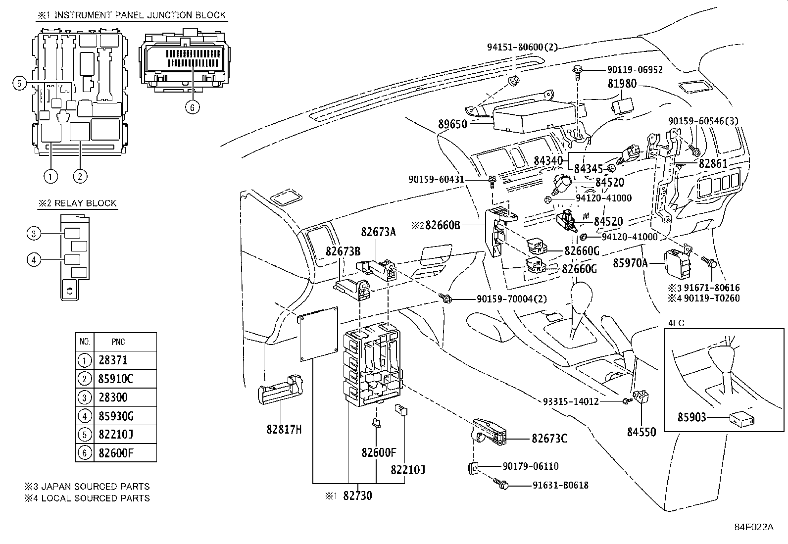84140-02411 SWITCH ASSY, HEADLAMP DIMMER product image