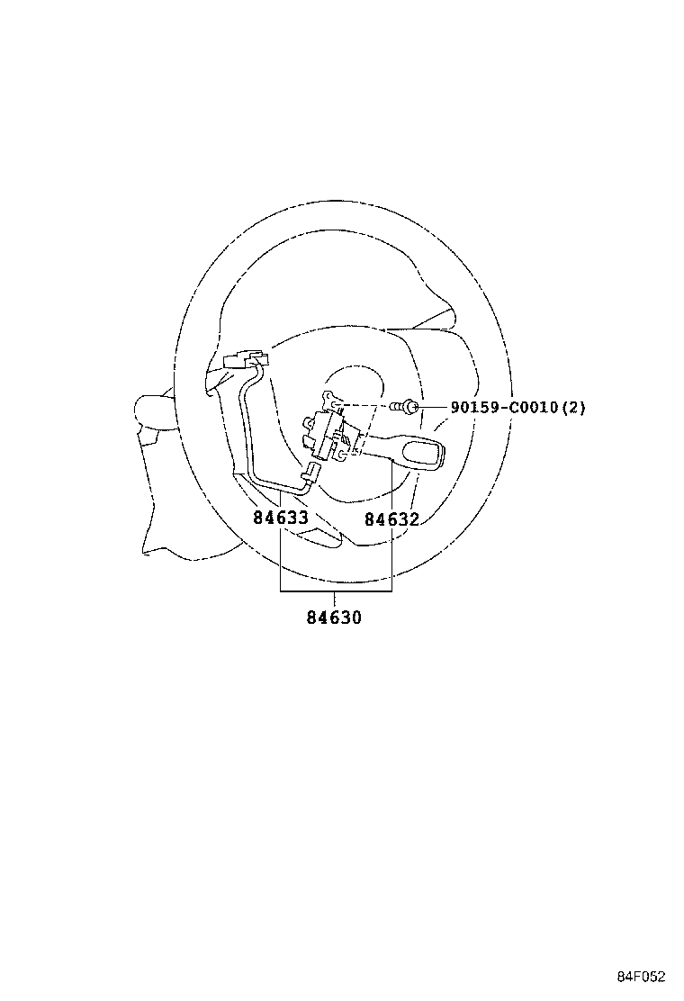 84630-02080 SWITCH ASSY, CRUISE CONTROL MAIN product image