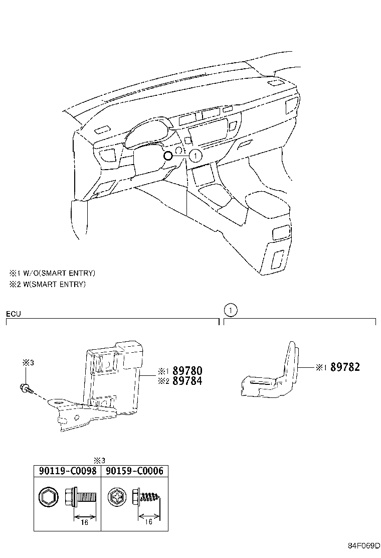 89780-02390 COMPUTER ASSY, TRANSPONDER KEY product image
