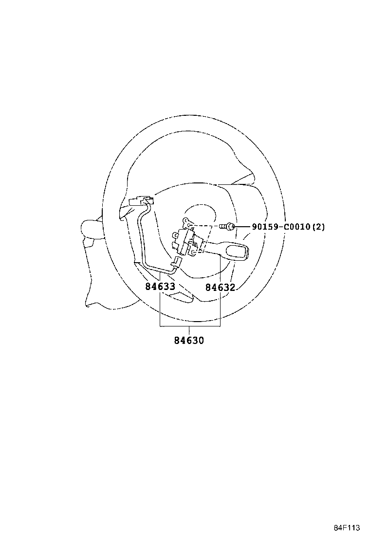 84630-02060 SWITCH ASSY, CRUISE CONTROL MAIN product image