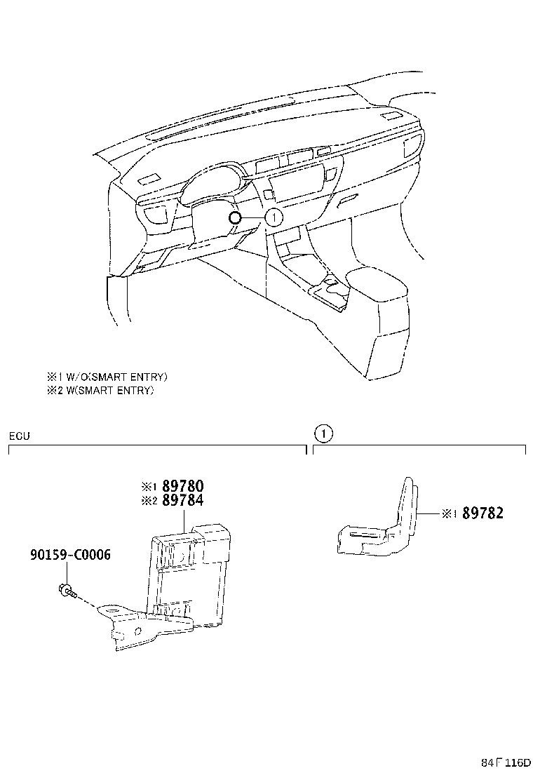 89780-02420 COMPUTER ASSY, TRANSPONDER KEY product image