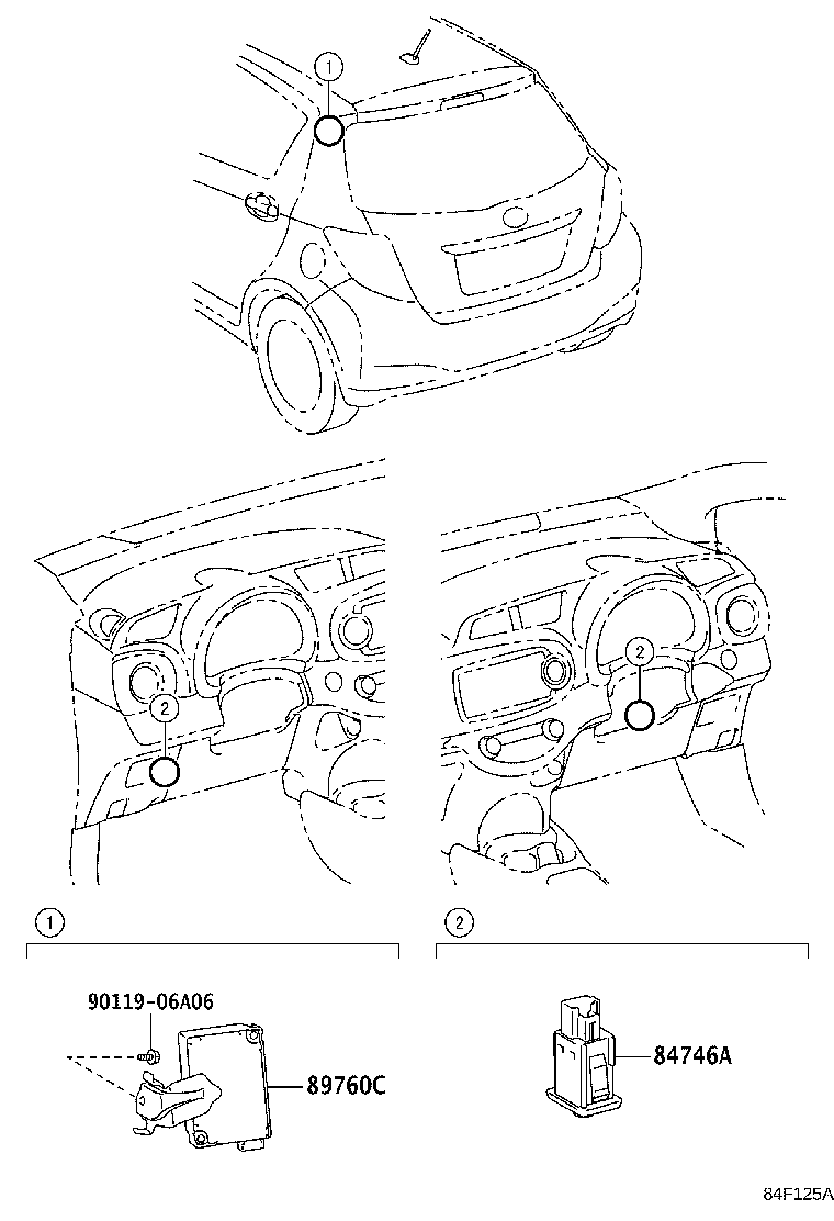 89760-0D030 RECEIVER ASSY, TIRE PRESSURE MONITOR product image