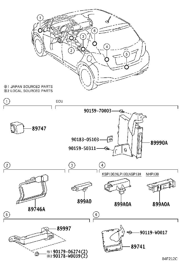 89740-0D280 RECEIVER, DOOR CONTROL product image