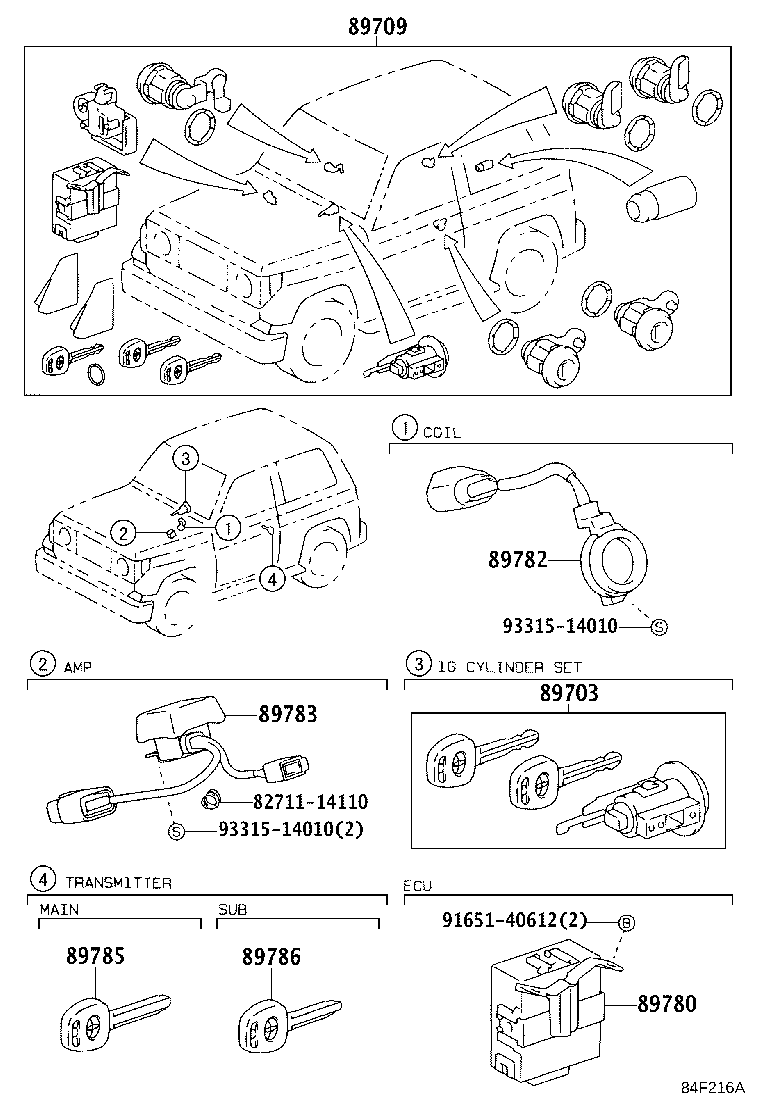 Toyota 89783-60130 AMPLIFIER, TRANSPONDER KEY