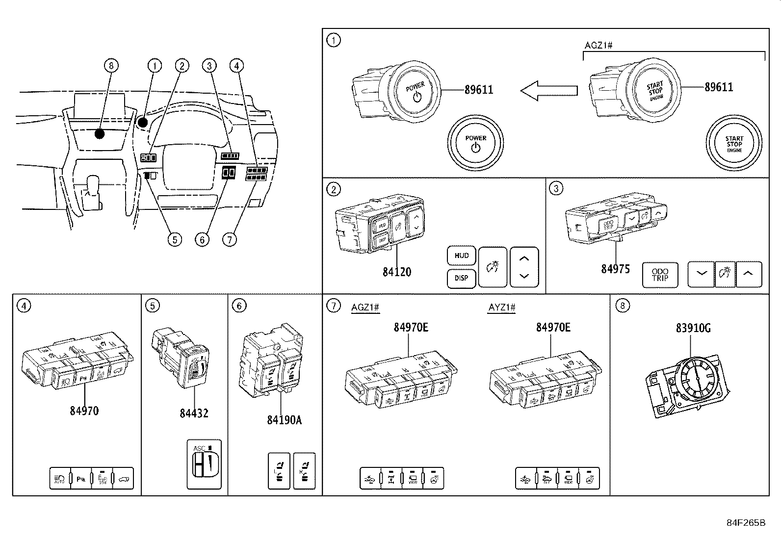 85535-35070-C0 COVER, POWER OUTLET SOCKET, REAR product image