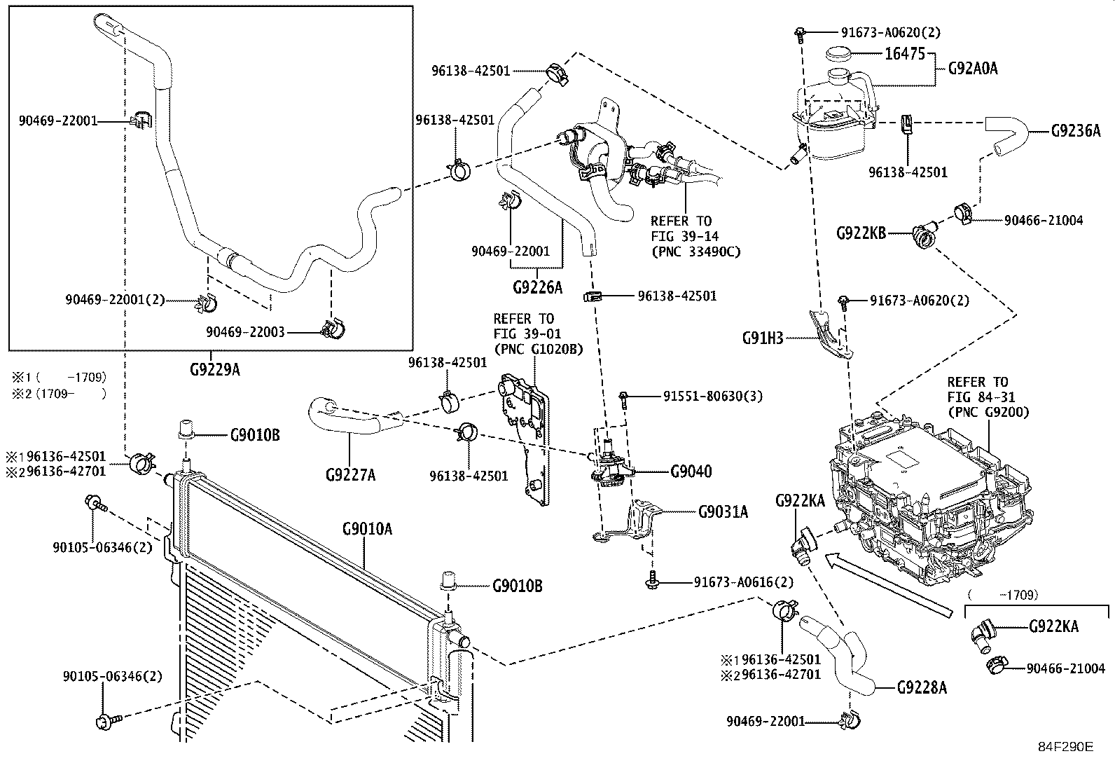 Toyota G9141-48030 BRACKET SUB-ASSY, HV WATER PUMP