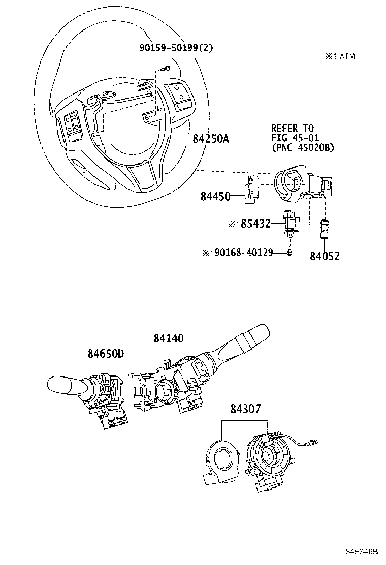 84656-52070 BEZEL, SWITCH product image