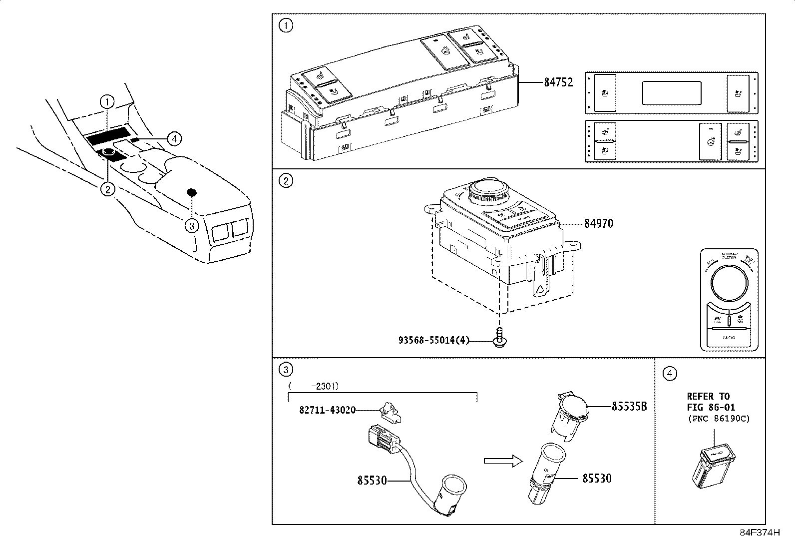 89960-24070 COMPUTER ASSY, HEADLAMP LEVELING product image