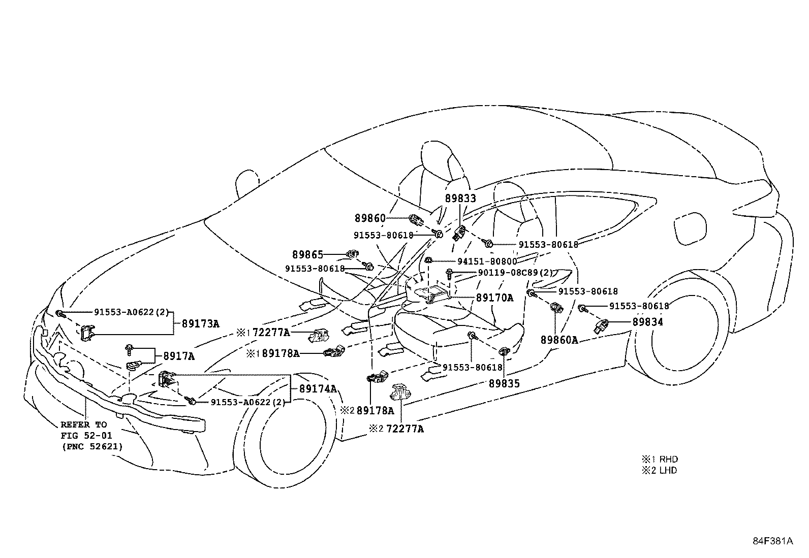 89170-24430 COMPUTER ASSY, AIR BAG product image