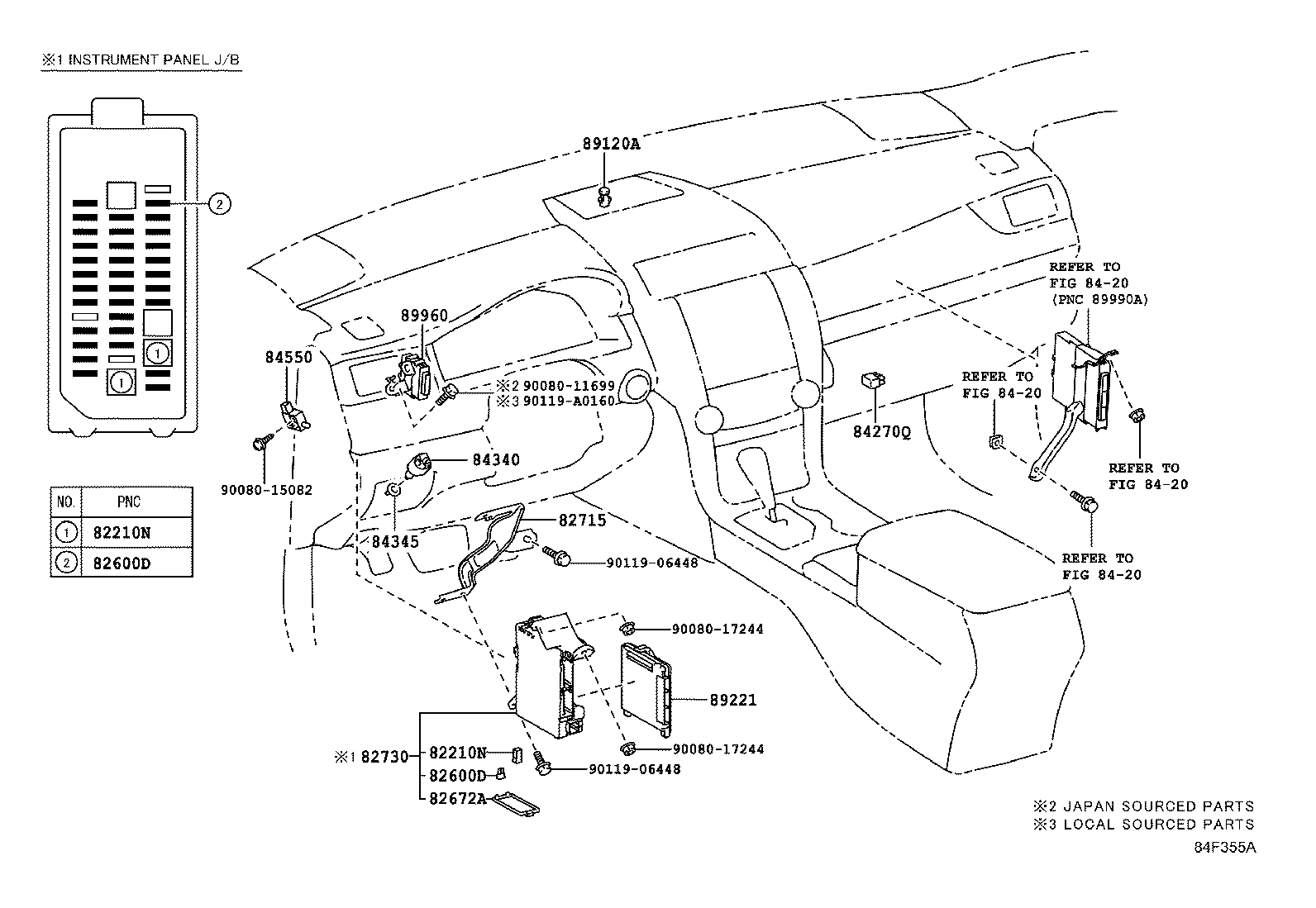 82672-06243 COVER, JUNCTION BLOCK product image