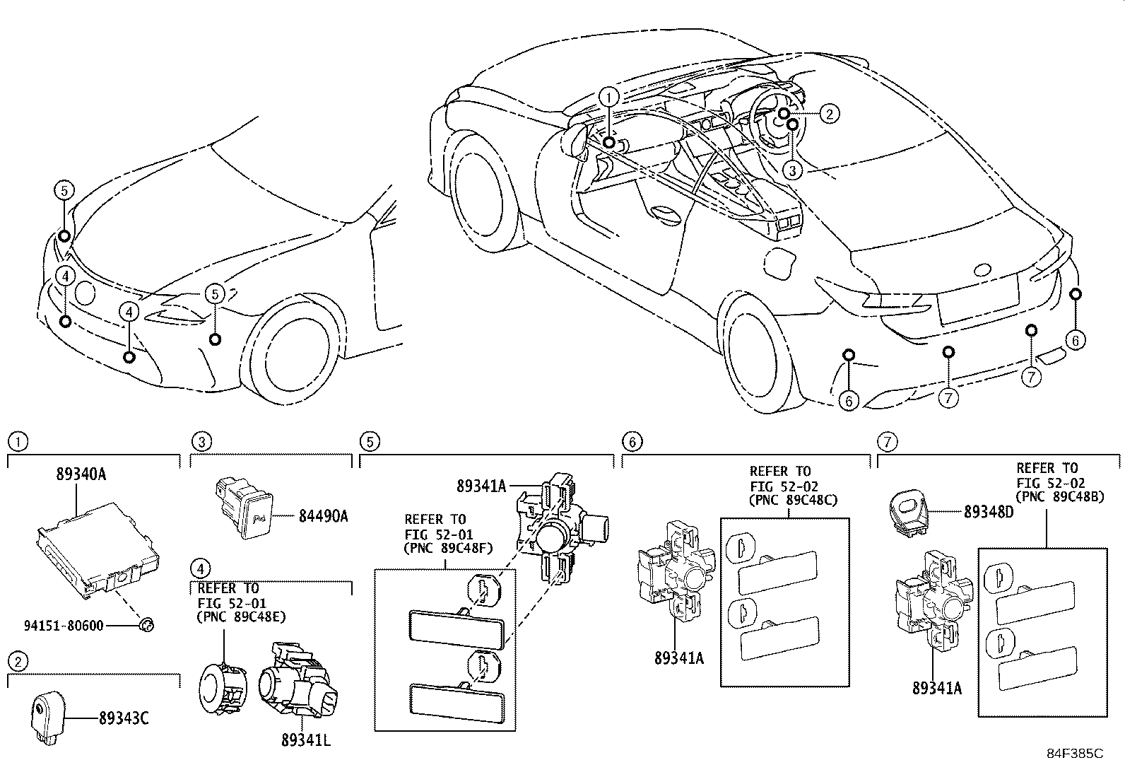 89340-24160 COMPUTER ASSY, CLEARANCE WARNING product image