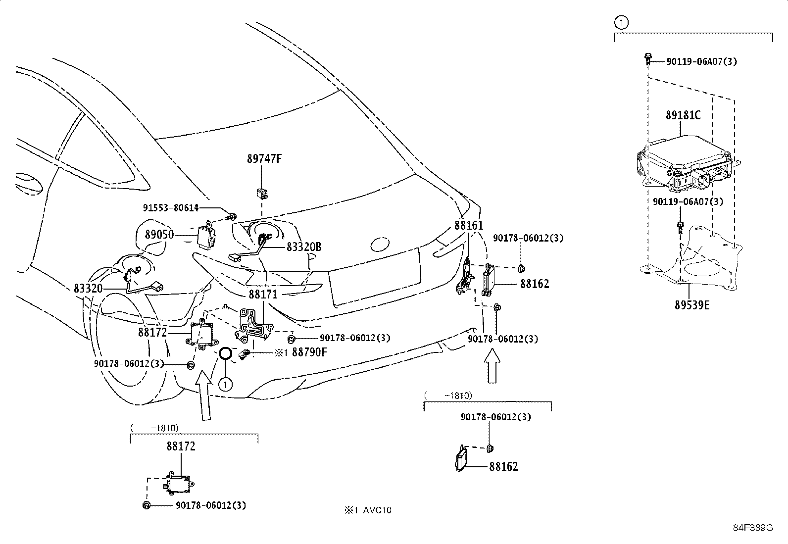 89960-24070 COMPUTER ASSY, HEADLAMP LEVELING product image