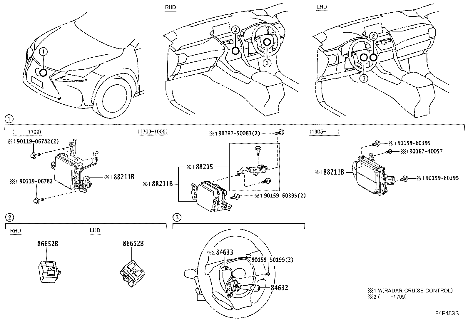 88210-78010 SENSOR ASSY, MILLIMETER WAVE RADAR product image