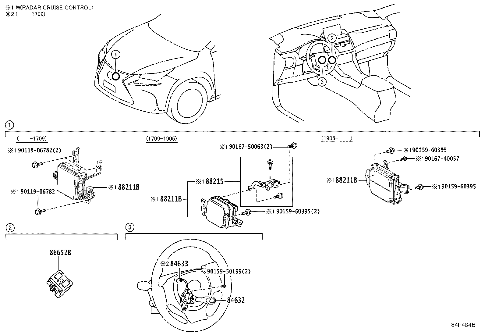 Toyota 88210-78010 SENSOR ASSY, MILLIMETER WAVE RADAR